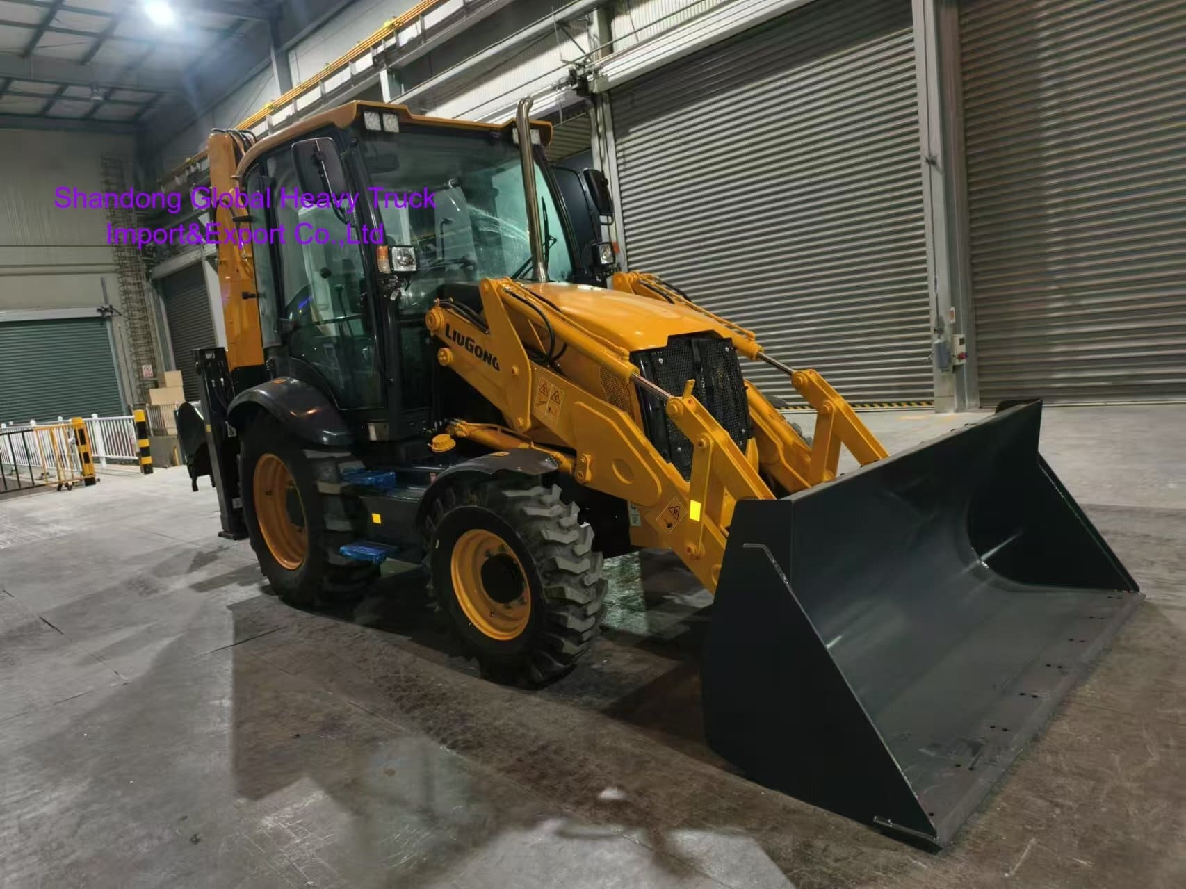 Liugong 777A Mini Wheel Backhoe Loader 2.5t Bucket Load