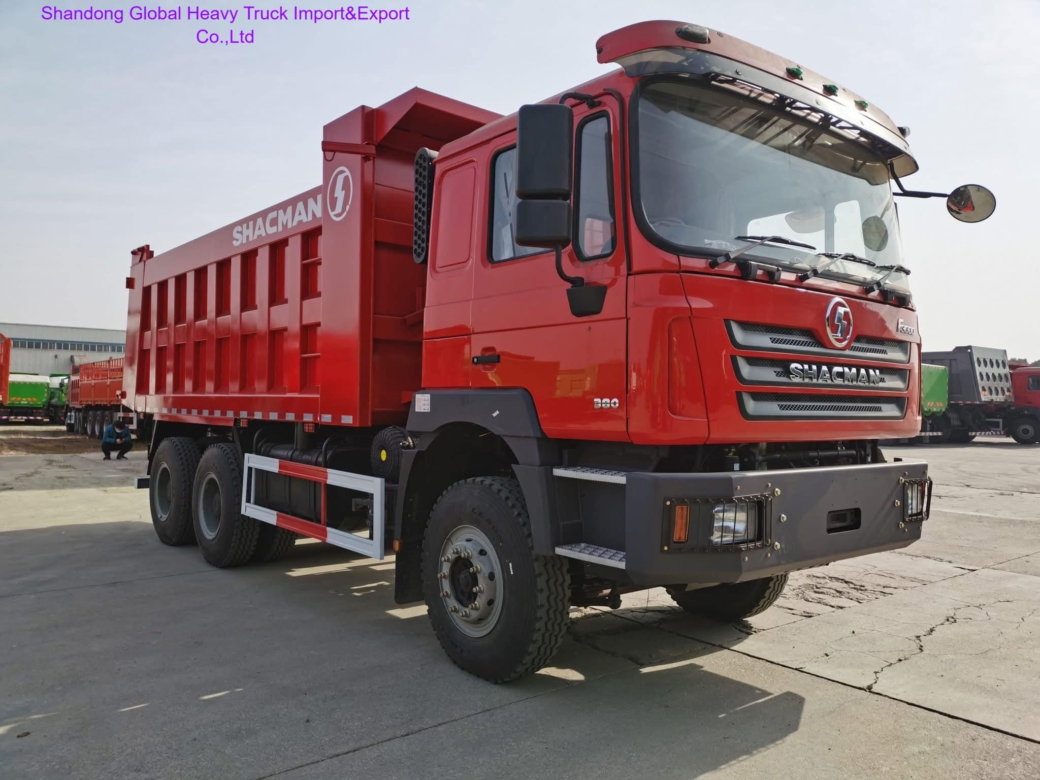 Shacman F3000 6X4 Zware Dump Truck met Euro2 Emissie 400L Brandstoftank en F3000 Cabine met Slaapcabine