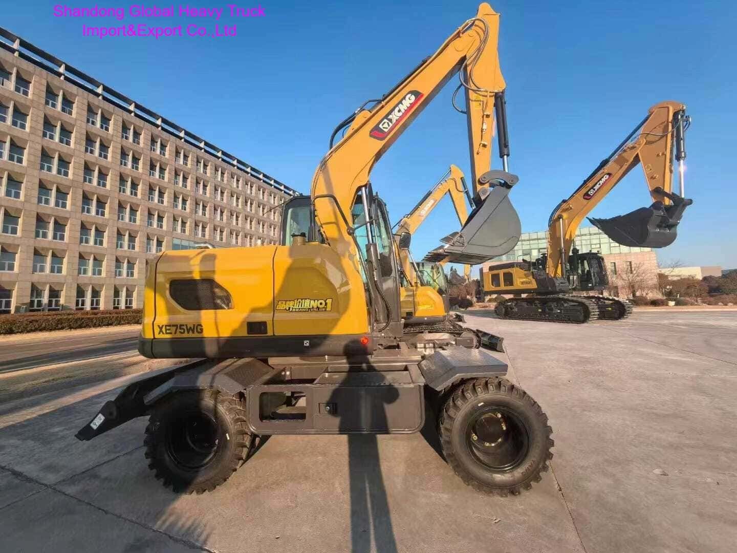 Hoogrendement 7 Ton Wielgraafmachine met 0,23m³ Capaciteit en 48 kW Motor voor Grondverzet
