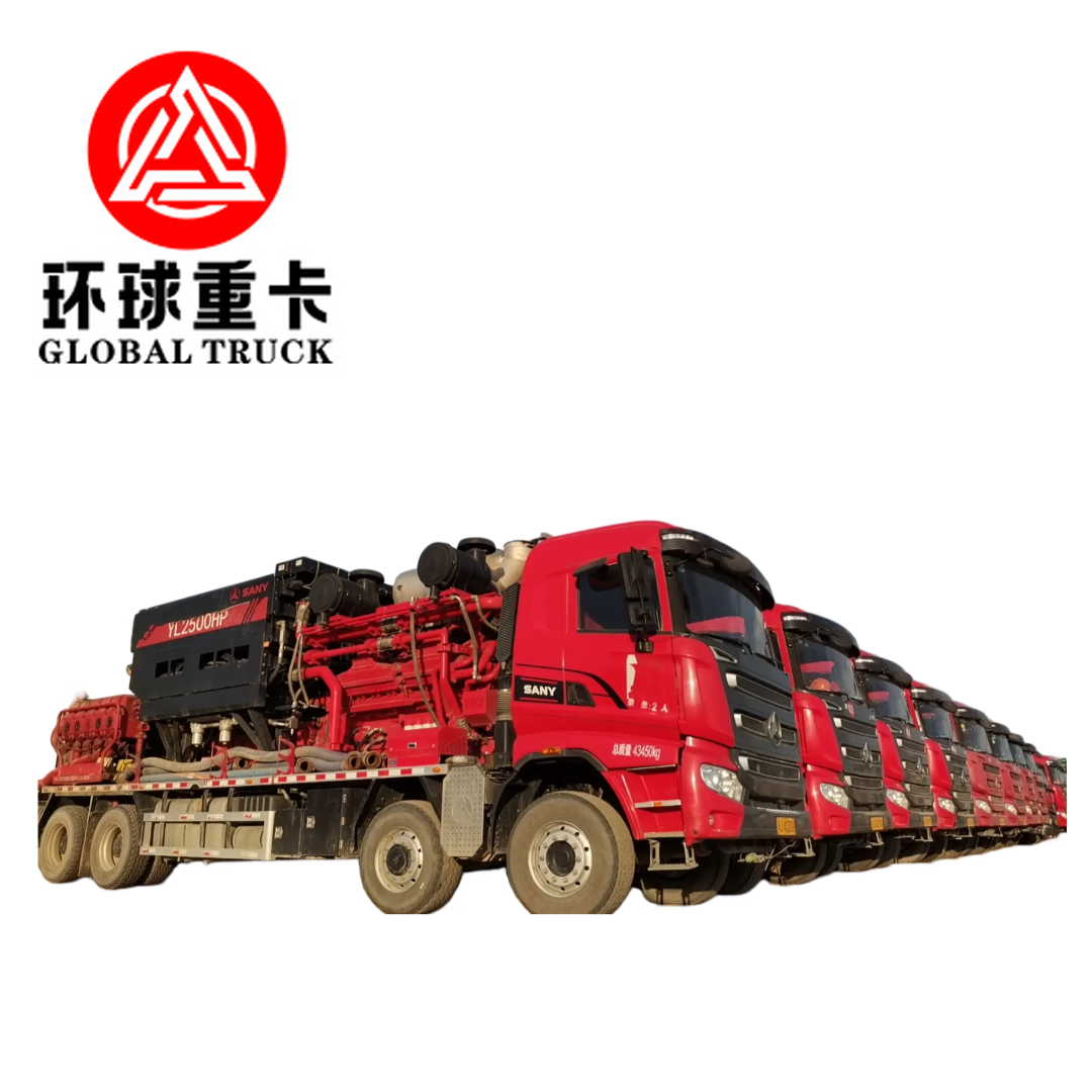 Heavy Duty 8×6 Fracturing Sand Tanker met Euro 6 emissienormen en 1697L/min Maximum Plunger Pump Displacement