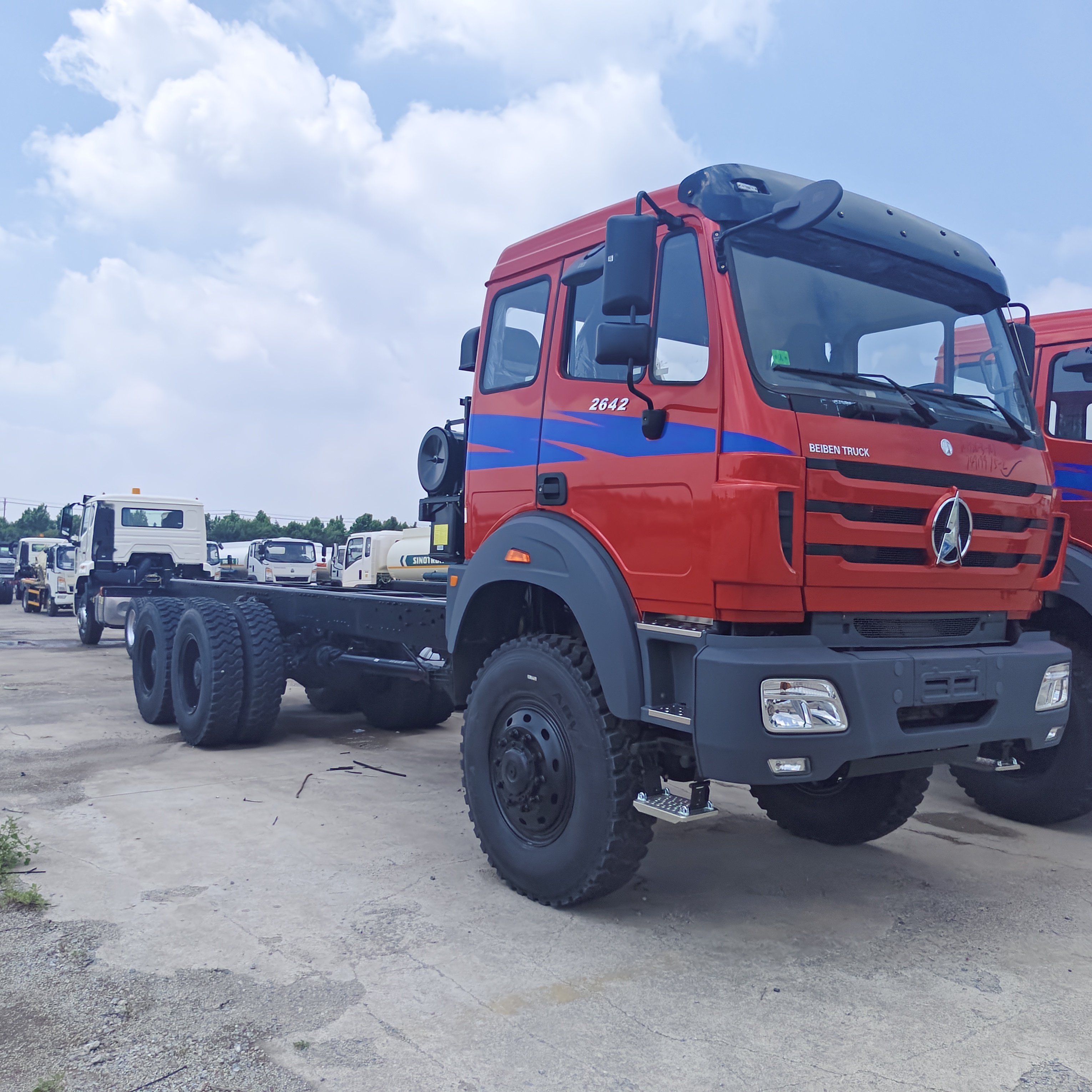 BEIBEN 2638 6×4 mijnbouw dumptruck met 380 pk WEICHAI motor en 25-35 ton nuttige lading voor zwaar vervoer