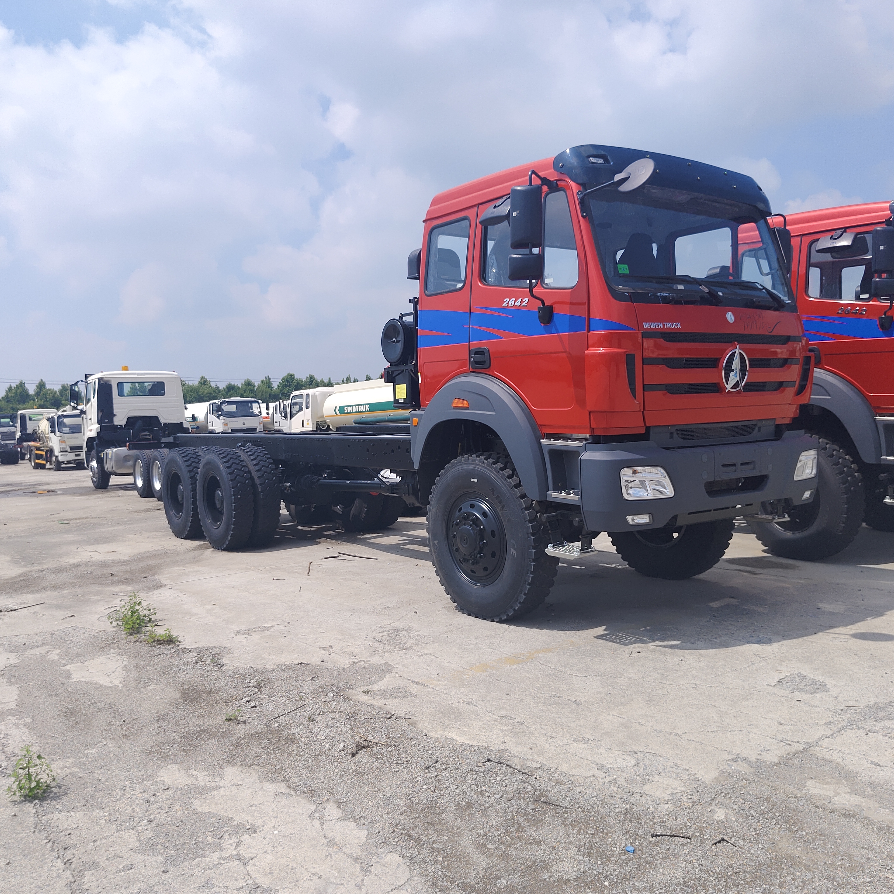 BEIBEN 2642 6×6 mijnbouwdumper met 420 pk WEICHAI-motor en 30-40 ton laadvermogen voor zware mijnbouw
