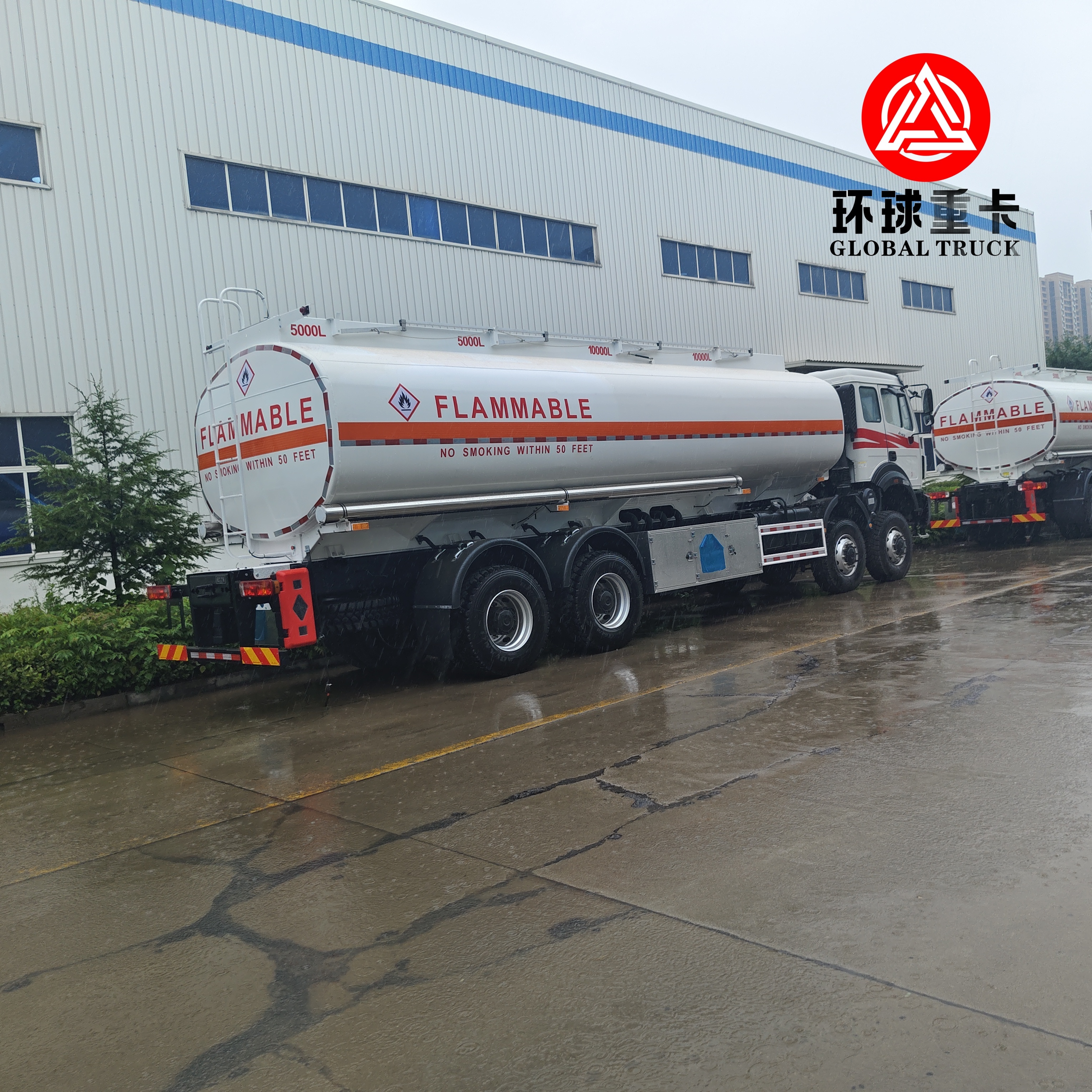 Beiben 8x8 35000L Mijnbouw Brandstof Tankwagen met Heavy Duty Chassis voor Congo Afrika