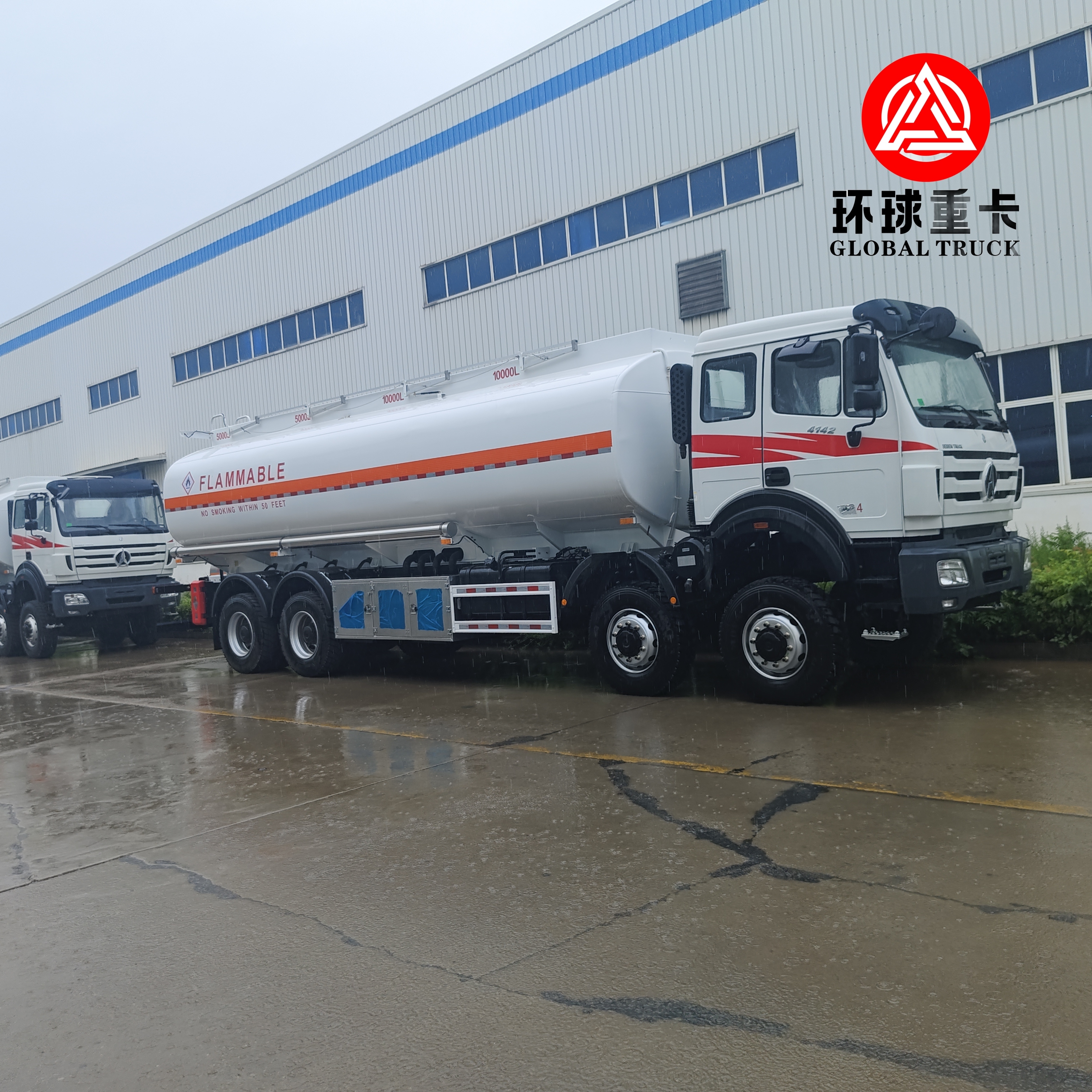 Beiben 8×8 35,000L Heavy Duty Off-Road Fuel Bowser Truck voor Congo Mining