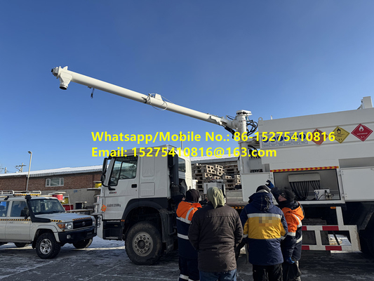 Op maat gemaakte goede waarde HOWO 15/20/25T BCLH-15 Op locatie gemengd granulair ammonium explosieven ANFO Truck emulsie mobiele explosieven Productie-eenheid Mongolen уул уурхайн тэсэлгээний MEMU MMU BCLH/BCZH/BCRH