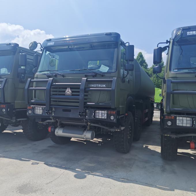 HOWO 8×8 50000L Fuel Tank Truck front view displaying cabin and heavy-duty construction